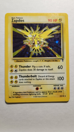 2003 Vintage Zapdos 19/110 - Legendary Collection Set Holo Rare Pokemon TCG - LP - Image 1