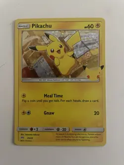 Pokemon Pikachu 25/25 HOLO 25th Anniversary McDonalds 2021 LP - Image 1