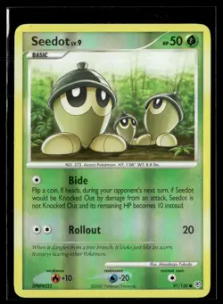 Seedot 97/130 Diamond & Pearl Reverse Holo Common Pokemon - Image 1
