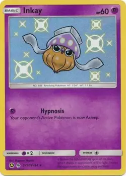 Pokemon Inkay - SV17/SV94 - Shiny Holo Rare NM-Mint Hidden Fates - Image 1