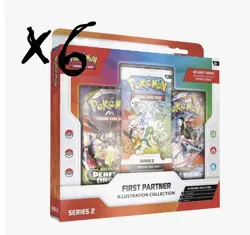 Lot of 6 -Pokemon First Partner - Series 2 Illustration Collection PRESALE - Image 1
