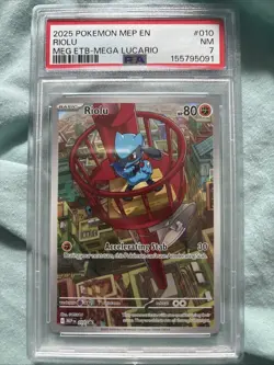 Pokemon Riolu Mega Evolutions Black Star Promo Illustration #10 TCG - Image 1