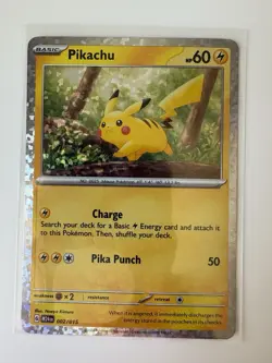Pikachu - Confetti Holo - 2/15 McDonalds Promo - Pokemon TCG - 2024 LP - Image 2
