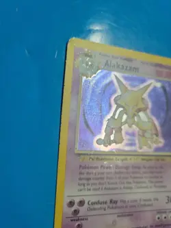 Pokemon TCG Alakazam Base Set 1/102 Holo Unlimited Holo - Image 3