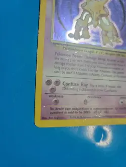 Pokemon TCG Alakazam Base Set 1/102 Holo Unlimited Holo - Image 4