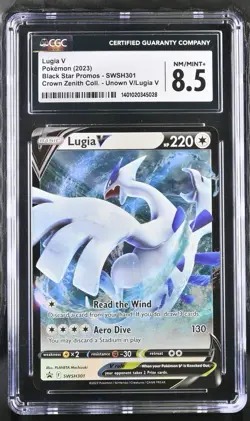 LUGIA V 301 PROMO - 2023 POKEMON CROWN ZENITH SPECIAL COLLECTION CGC8.5 - Image 1