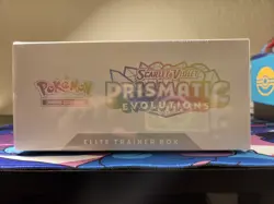 *SEALED* Pokemon Prismatic Evolutions ETB Elite Trainer Box Eevee Full Art Promo - Image 3