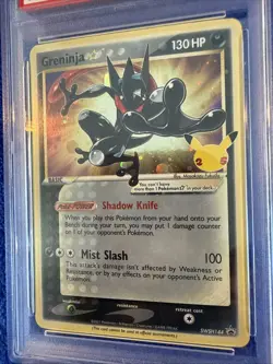 2021 POKEMON SWSH BLACK STAR PROMO #144 GRENINJA-GOLD STAR PSA 8 - Image 3