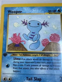 Wooper 1st Edition 71/75 Neo Discovery WOTC Vintage Pokemon - Image 2