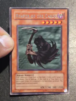Yu-Gi-Oh! RARE CARD REAPER OF THE CARDS LOB-071 1996 VINTAGE PRINT MP - Image 3