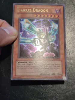 Yu-Gi-Oh ULTRA RARE CARD BARREL DRAGON MRD-126 1996 VINTAGE PRINT LP - Image 3