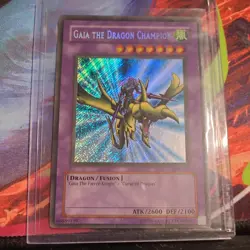 Yu-Gi-Oh Gaia the Dragon Champion LOB-125 Secret Rare Card NM - Image 1