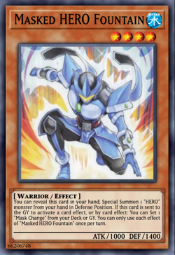 Yugioh! Masked HERO Fountain BLGG-EN029 Battles of Legend: Glorious PREORDER - Image 1