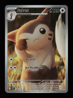 Furret 168/159 Illustration Rare Journey Together Pokemon Cards - Image 1
