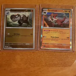 Pokemon TCG Tyrantrum 45/88 Perfect Order Holo Card 045/088. And Tyrunt #44 - Image 1
