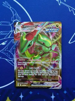 Rayquaza VMAX 111/203 Holo VMAX Rare Evolving Skies Pokemon Card NM - Image 1