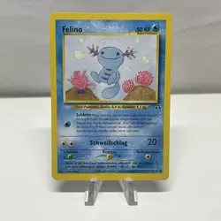 German Felino Wooper Pokemon Card Neo Discovery 71/75 Unlimited LP - Image 1