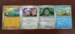 Pokemon TCG Chaos Rising Error Mis-cut Connecting Cards 4 Card Lot - Image 1
