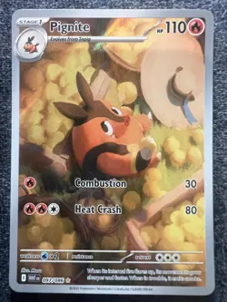 Pignite 097/086 Illustration Rare Holo Pokemon Card NM - Image 1