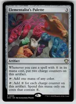 Elementalist's Palette Rare Commander: Secrets of Strixhaven 346 MTG NM 2026 - Image 1