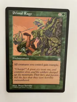 MTG Magic the Gathering English Primal Rage 1998 Stronghold NM - Image 1