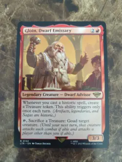 MTG Gloin, Dwarf Emissary The Lord of the Rings: Tales of Middle-earth 0132... - Image 1