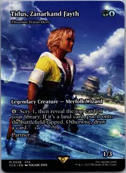 Tidus, Zanarkand Fayth - Thrasios, Triton Hero (Showcase) M FCA 58 NM - Image 1
