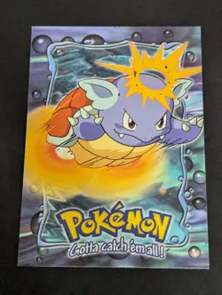 Wartortle E8 of 12 Pokemon Topps The First Movie Card (Black Label) NM - Image 1