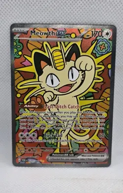 Pokemon Meowth ex 121/088 Perfect Order Special Illustration SIR NM/MINT ⭐ - Image 1