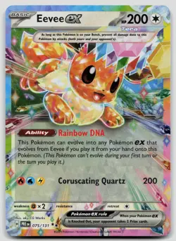 Eevee ex 075/131 Prismatic Evolutions Pokemon NM - Image 1