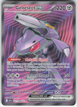 GENESECT EX 161/086 HOLO ULTRA RARE BLACK BOLT POKEMON NM - Image 1