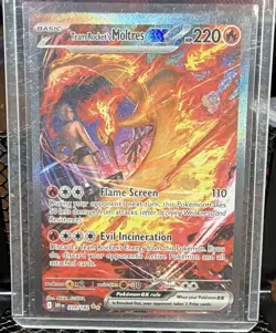 The Pokemon Company Pokemon TCG Team Rocket's Moltres ex 229/182 SIR Holo 220HP - Image 1
