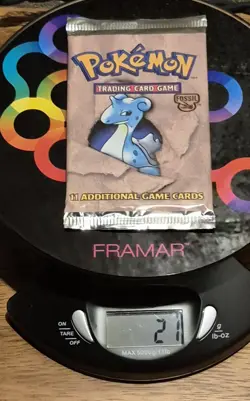 Sealed/Unopened Pokemon Fossil Unlimited Booster Pack 1999 - Image 2