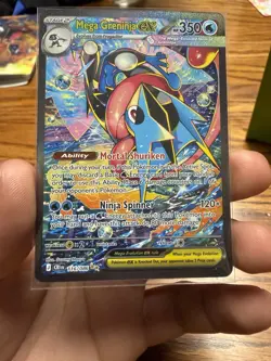 Mega Greninja EX 116/086 XY BREAKpoint Full Art Holo Ultra Rare 350 HP - Image 1