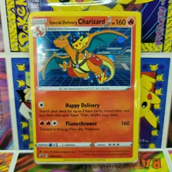 Pokemon TCG Special Delivery Charizard SWSH075 Holo Black Star Promo Sealed - Image 3