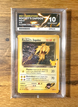 Pokemon TCG 2021 Celebrations 25th - Rocket's Zapdos 15/132 Holo ACE Gem Mint 10 - Image 1