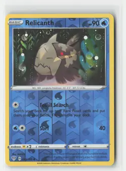 Relicanth Reverse Holo Darkness Ablaze 040/189 UC Pokemon NM - Image 1