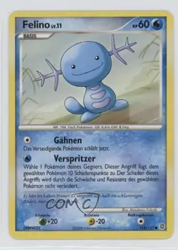 Wooper German Pokemon Diamond & Pearl Secret Wonders #118 2007 - Image 1