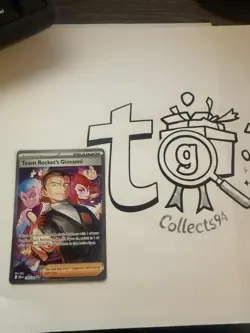 Pokemon TCG Team Rocket's Giovanni 238/182 Destined Rivals Hyper Rare Holo FA - Image 1