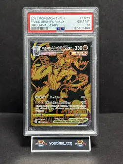 2022 Pokemon S&S Brilliant Stars Fa Single Strike Urshifu Vmax #TG29 PSA 10 - Image 1