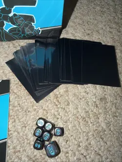 Pokemon Scarlet & Violet Black Bolt ETB box , Dice, 30+sleeves,player Guide+more - Image 2