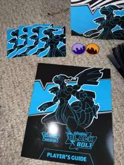 Pokemon Scarlet & Violet Black Bolt ETB box , Dice, 30+sleeves,player Guide+more - Image 3