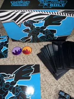 Pokemon Scarlet & Violet Black Bolt ETB box , Dice, 30+sleeves,player Guide+more - Image 4