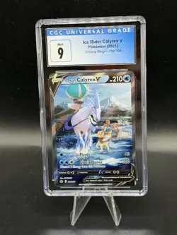 Pokemon Ice Rider Calyrex V Chilling Reign Full Alt Art #164 CGC 9 - Image 1