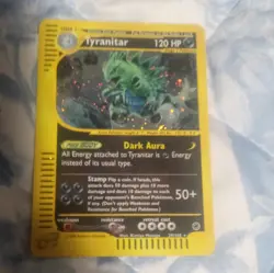 Pokemon Tyranitar 29/165 Expedition Base Set Holo Rare Holo 120 HP English 2002 - Image 1