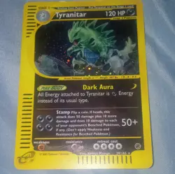 Pokemon Tyranitar 29/165 Expedition Base Set Holo Rare Holo 120 HP English 2002 - Image 3