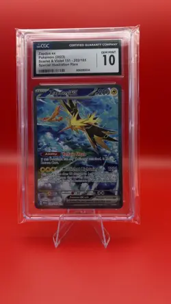 CGC 10 Gem Mint Zapdos EX 202/165 S&V 151 POKEMON SIR - Image 1