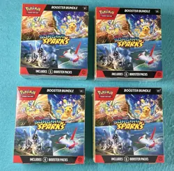 POKEMON SURGING SPARKS BOOSTER BUNDLE LOT X4 SCARLET & VIOLET - Image 1