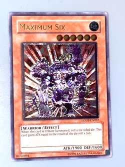 yugioh Maximum Six LODT-EN097 Ultimate unlimited Edition near mint - Image 1