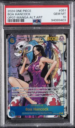 2024 ONE PIECE OP07-500 YEARS IN THE FUTURE #051 BOA HANCOCK PSA 10 - Image 1